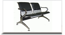 Cadeiras Longarinas para escritrio - Longarina aeroporto com braos  
